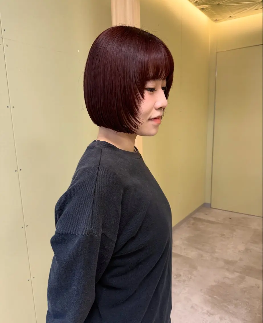ショート カラー カット ヘアカラー トリートメント 伶風/ ボブのヘアスタイル