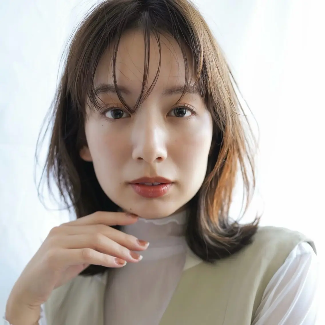 ミディアム カラー 透明感カラー 🪐透明感カラー/ カワクボ モネのヘアスタイル