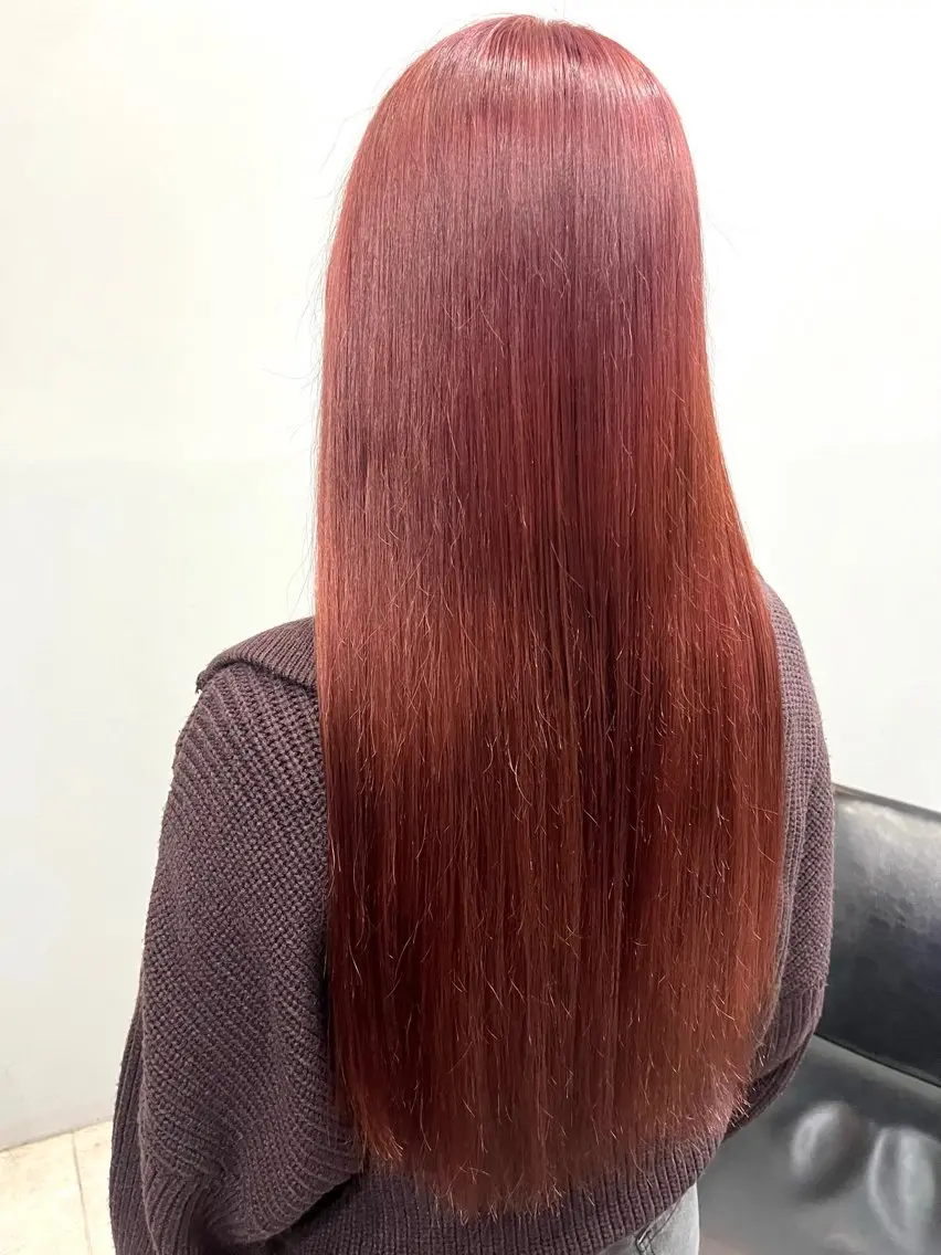 ロング カラー ヘアカラー トリートメント ヘアセット 🎀透明感 カラー🎀ミズキのヘアスタイル
