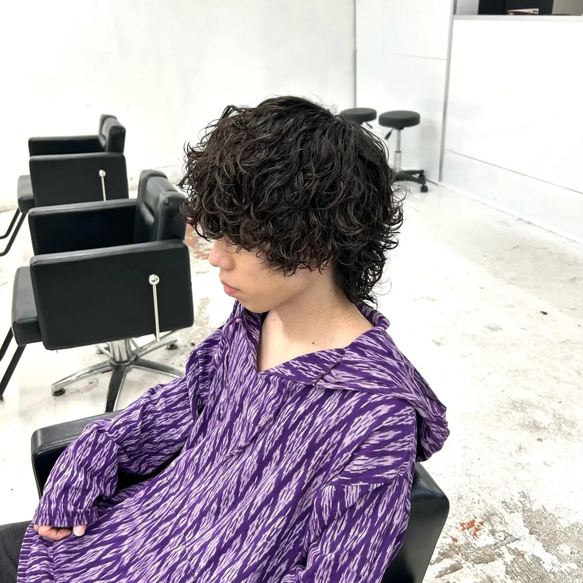 ショート パーマ メンズ メンズパーマ 波巻きパーマ スパイラルパーマ カット パーマ 【柏/メンズパーマ 特化】🍏網中勇喜のヘアスタイル
