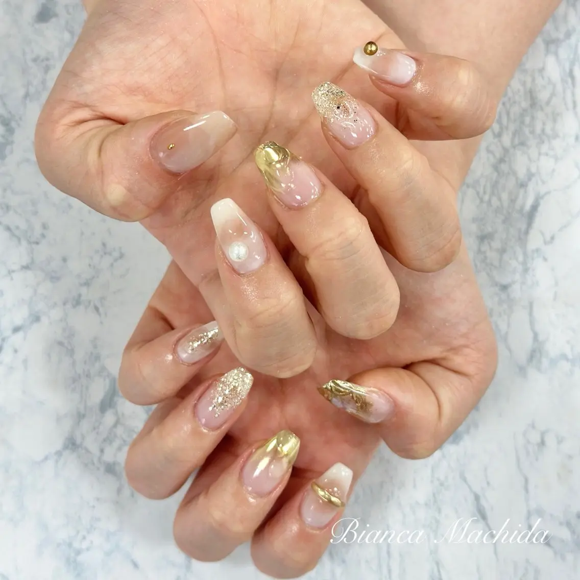 ネイル ハンドネイル Bianca👼🏻 OIKAWAのネイルデザイン
