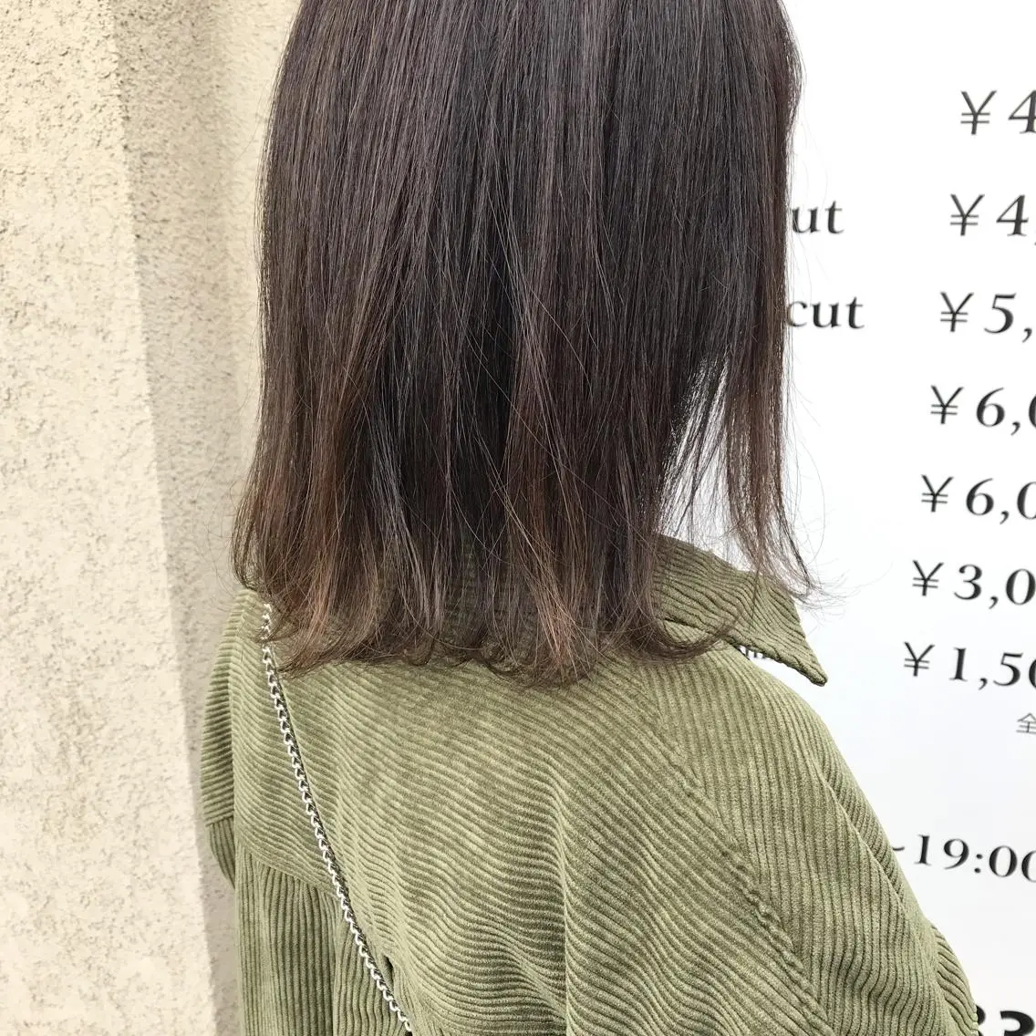 セミロング カラー ヘアカラー トリートメント riho/レイヤー/ ハイトーン/ブリーチのヘアスタイル
