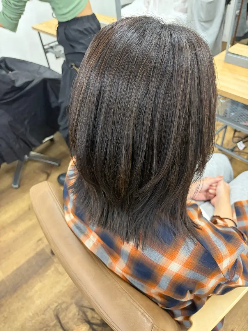 セミロング momoka YUC CA縮毛モデル募集中のヘアスタイル
