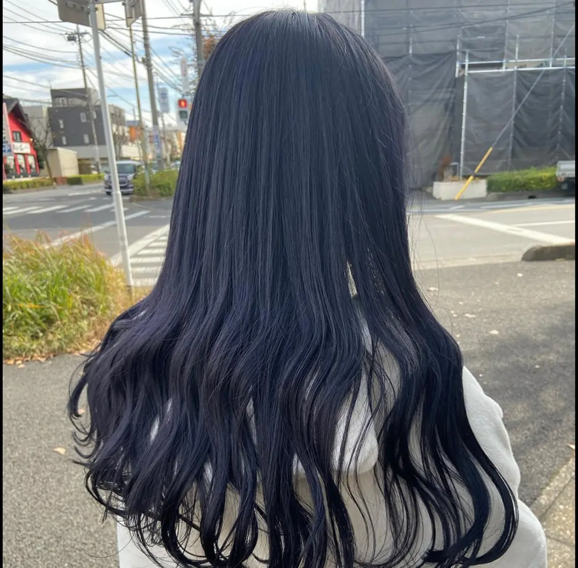 ロング カラー ヘアカラー ハラダ ヒナミのヘアスタイル