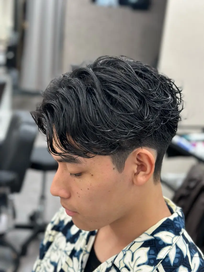 ショート パーマ メンズ メッシュパーマ支持率 ◎大宮/隼也のヘアスタイル