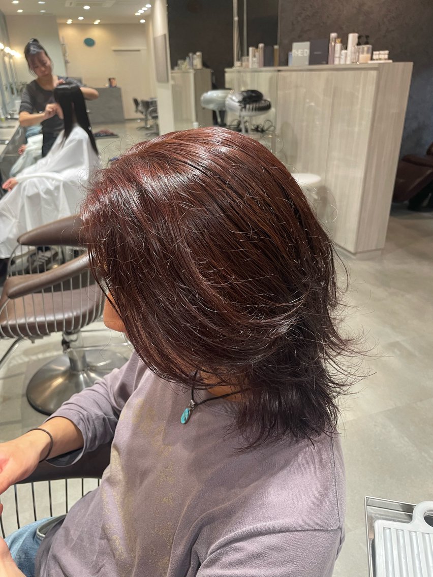 カラー メンズ ヘアカラー 田中 里桜奈のヘアスタイル