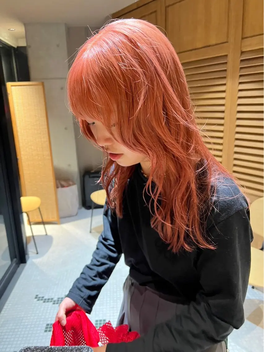 ロング ヘアカラー HARUKA /ボブカットのヘアスタイル