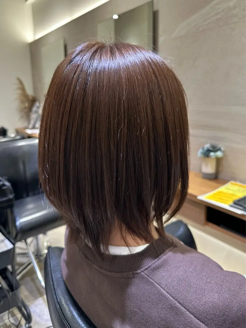 🌼ヘアカラー+濃厚トリートメント🌼の写真