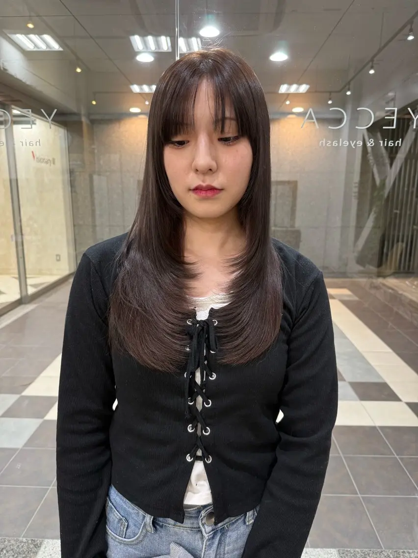 ロング レイヤーカット カラーモデル募集中 Rei🐈‍⬛/大宮のヘアスタイル