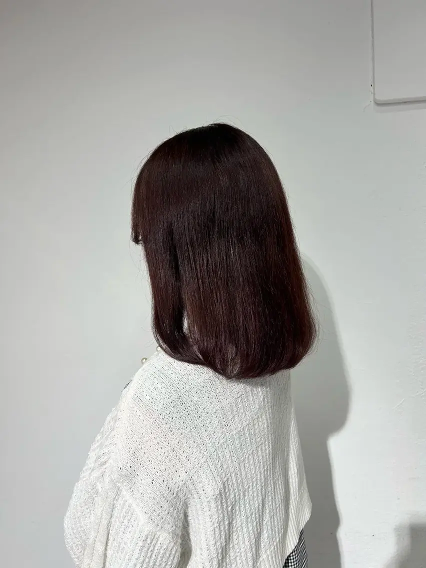 ミディアム カラー ブラウンカラー ピンクカラー ピンクブラウン 弓矢 叶のヘアスタイル