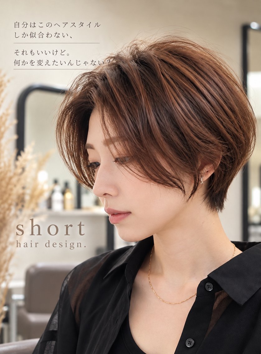 ショート ショートヘア short hair design.八木店のヘアスタイル