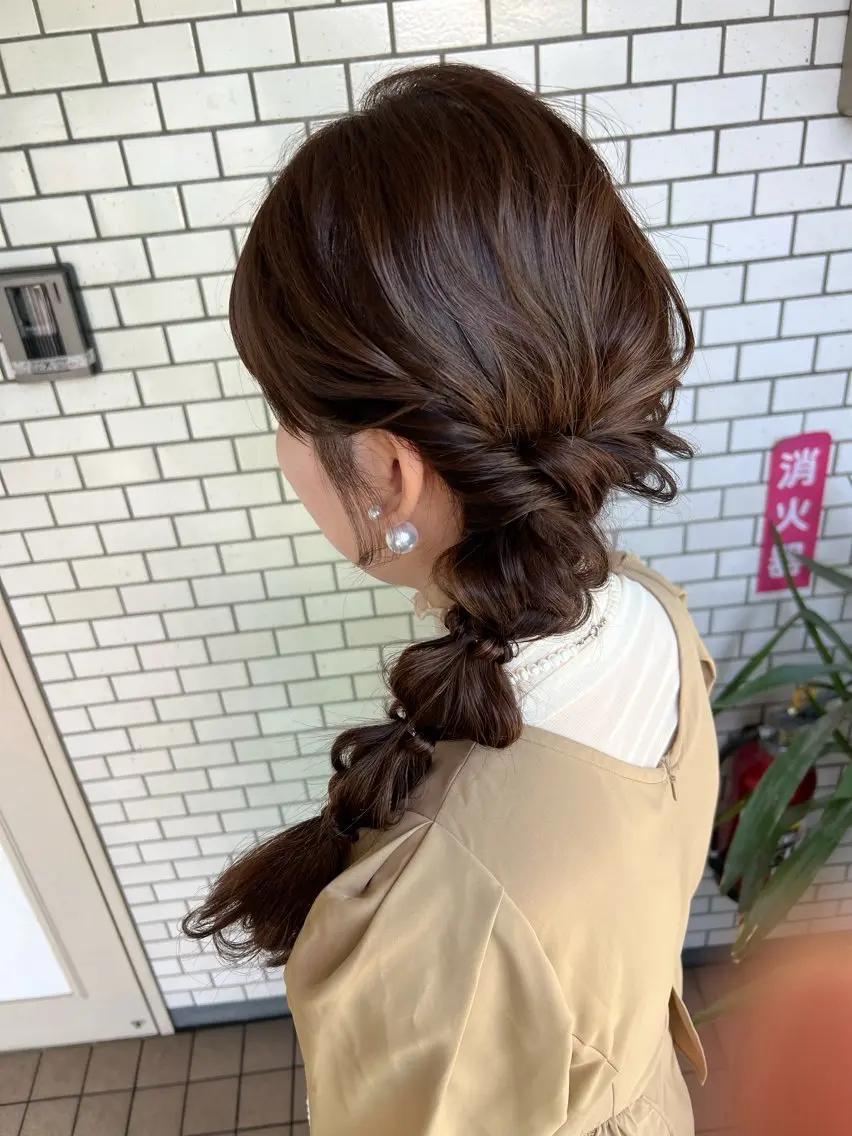 ヘアアレンジ ヘアセット 大人可愛いヘアメイク 💋🧚♀️しずかのヘアスタイル