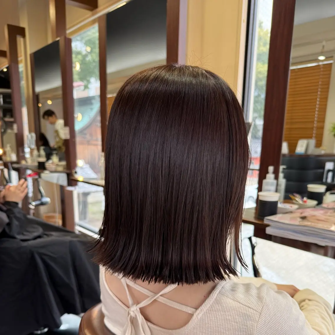 ミディアム 縮毛矯正 トリートメント カット ヘアカラー 縮毛矯正 トリートメント 尾崎 海璃のヘアスタイル