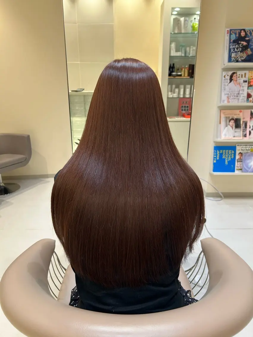 ロング カラー ヘアカラー トリートメント ヘアーズギャラリー 山本愛華のヘアスタイル