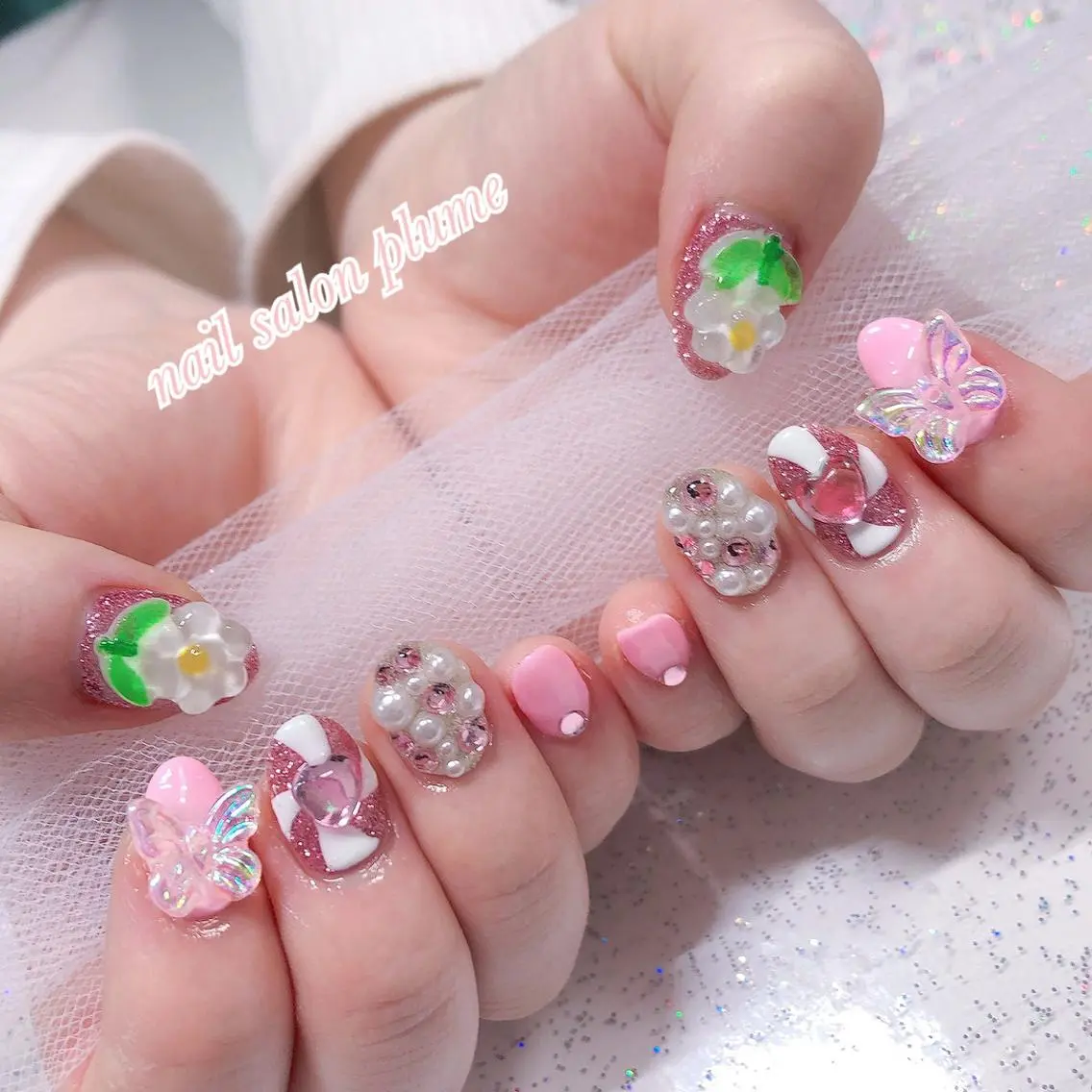 ネイル ハンドネイル plume nail ☆韓国ネイルのネイルデザイン