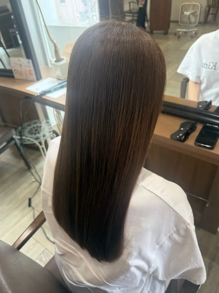 ロング トリートメント 木場 麗咲のヘアスタイル