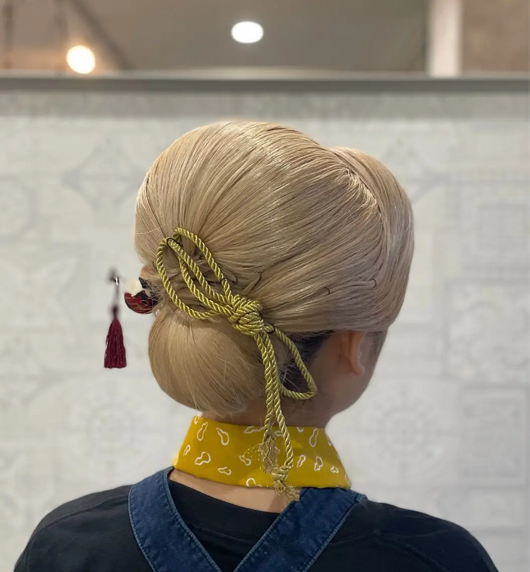 お祭りヘアセット🍁の写真