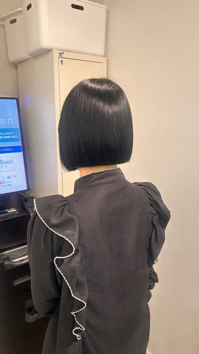 ミディアム カット ヘアカラー ボブ/暖色カラー 🎧 kei 🎀のヘアスタイル