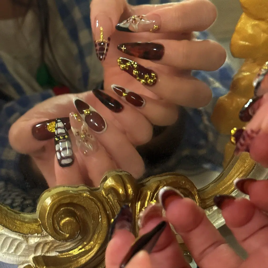 ⚜️チップ長さ出し10本+デザイン⚜️の写真