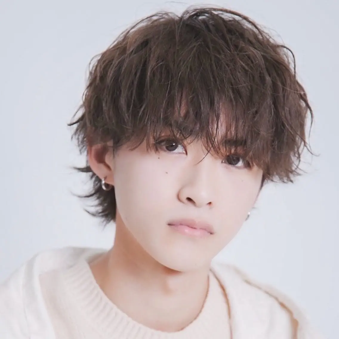 ミディアム カラー パーマ メンズ カット ヘアカラー トリートメント ハイトーン/メンズマ ッシュ/KYOHEIのヘアスタイル