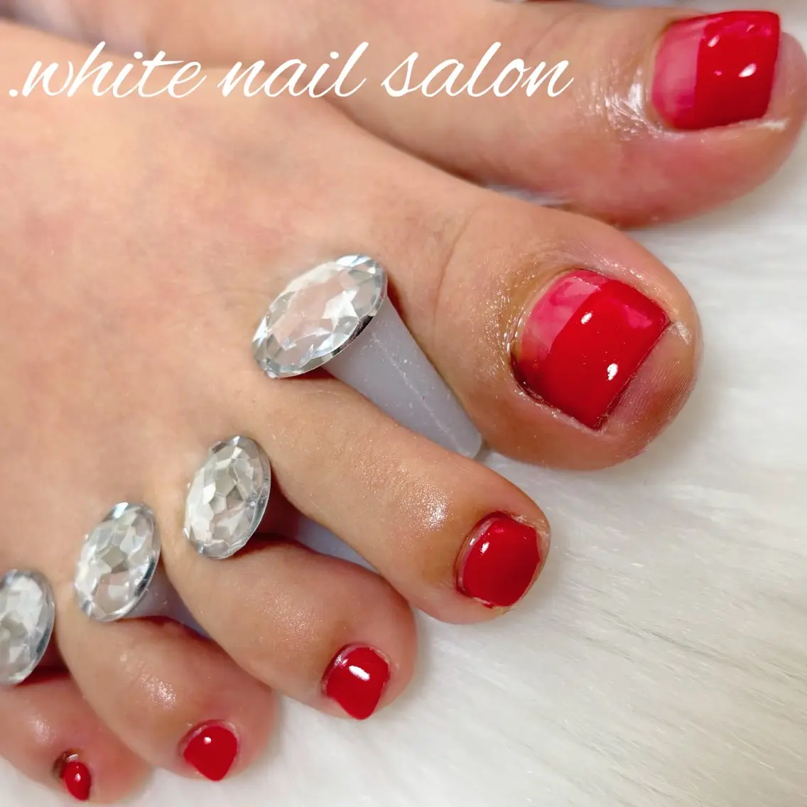 ネイル フットネイル フットネイル white nail salonのネイルデザイン