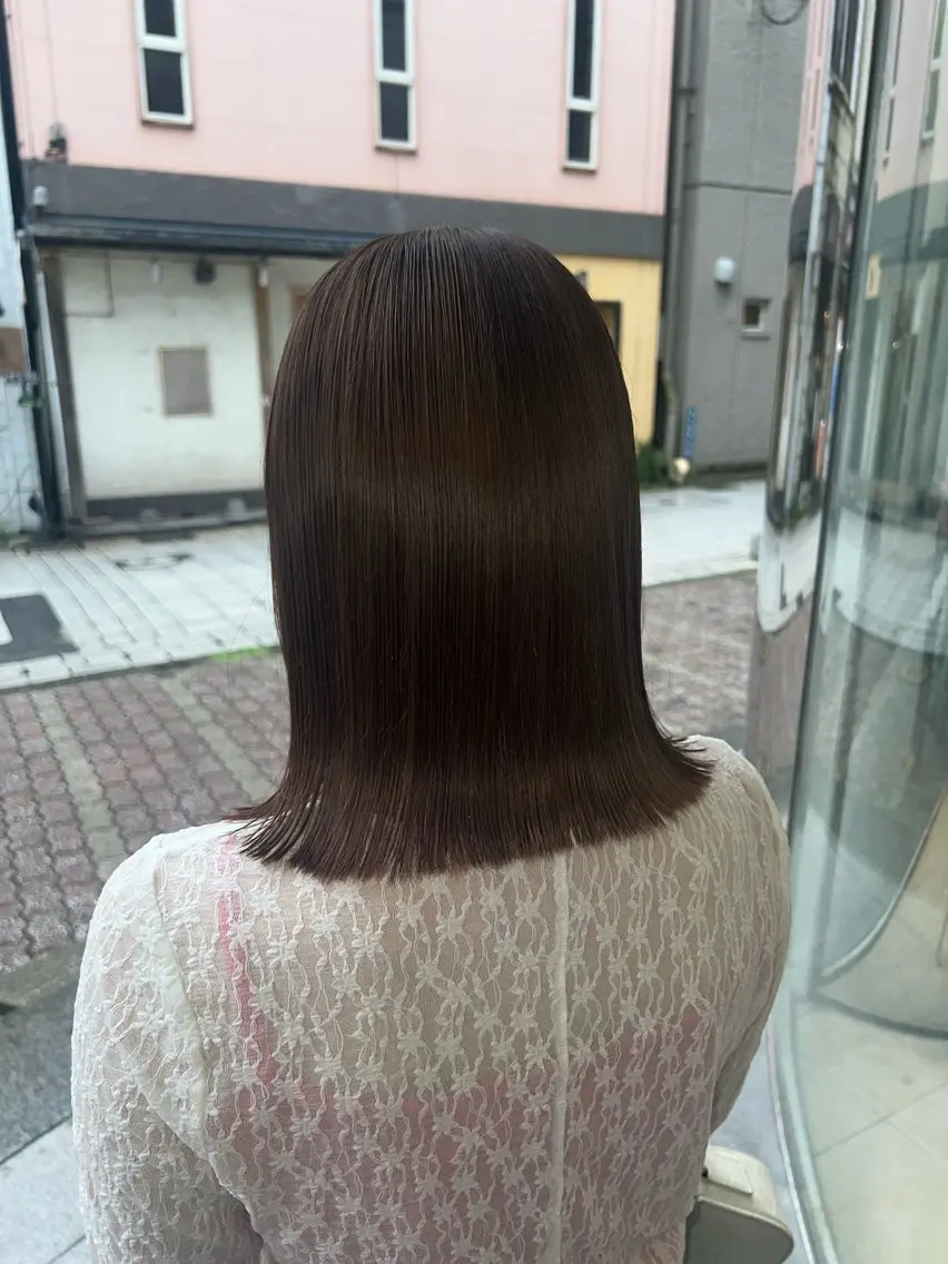 セミロング トリートメント ヘアカラー Ⓜ️irai ✮のヘアスタイル