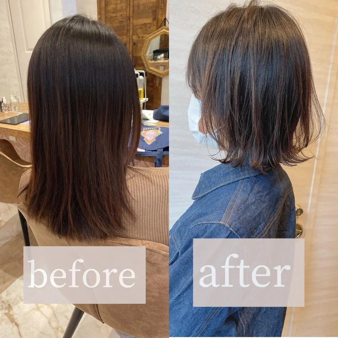 ショート カラー ボブ カット ヘアカラー トリートメント ツヤ髪になりたい方へ 🩷柴田知亜希のヘアスタイル