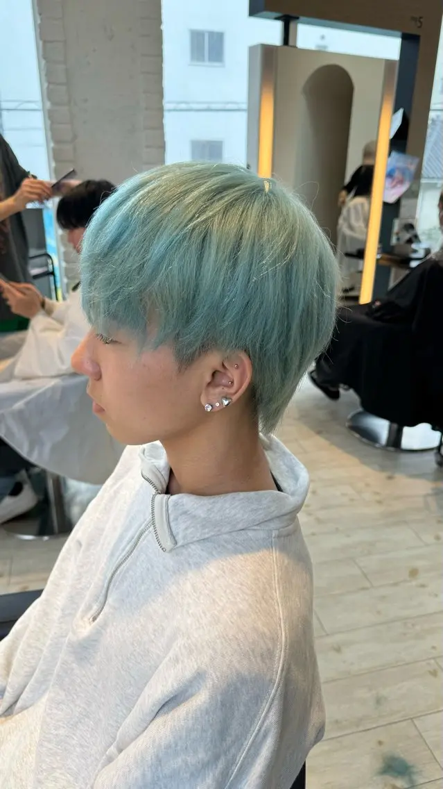 カラー メンズ カット ヘアカラー トリートメント rinko/メンズ/ ブリーチカラー/栄のヘアスタイル