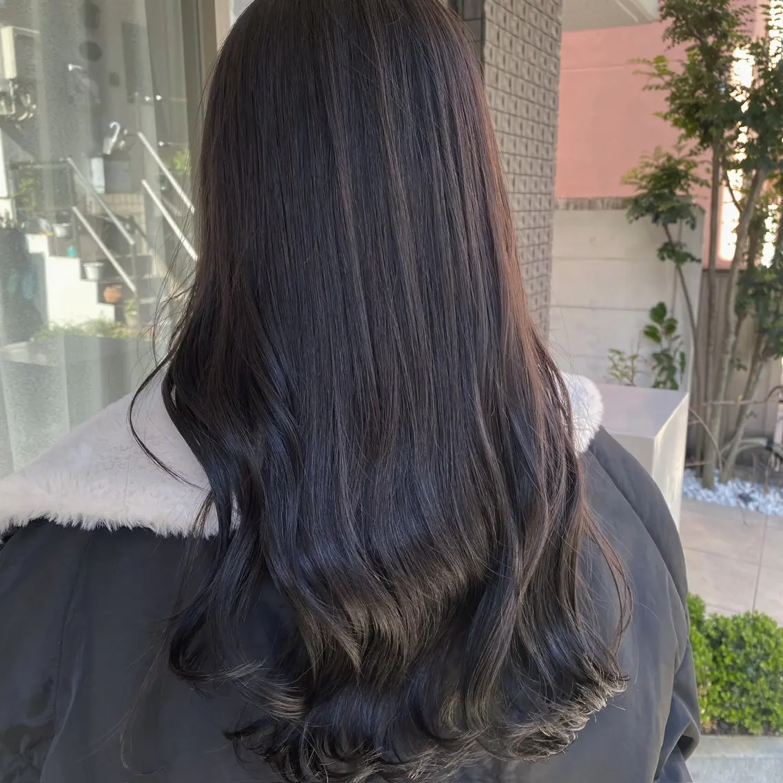 ロング カラー グレージュ カット ヘアカラー トリートメント グレージュ/レイヤー /韓国ヘア/RISAのヘアスタイル