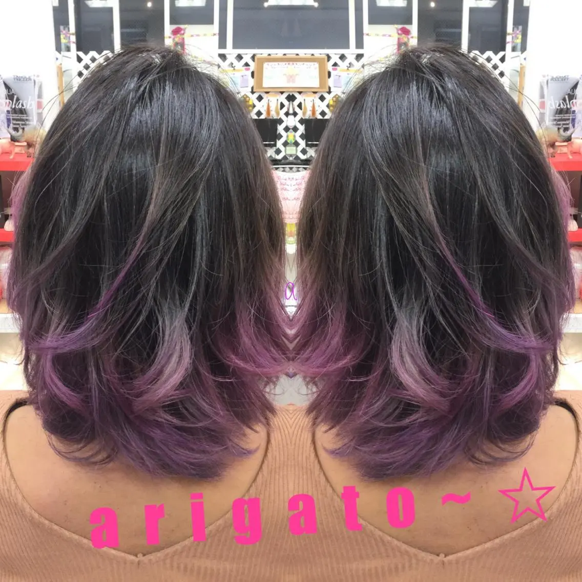 ミディアム 名駅★シールエクステ ☆ブリーチ★加藤のヘアスタイル