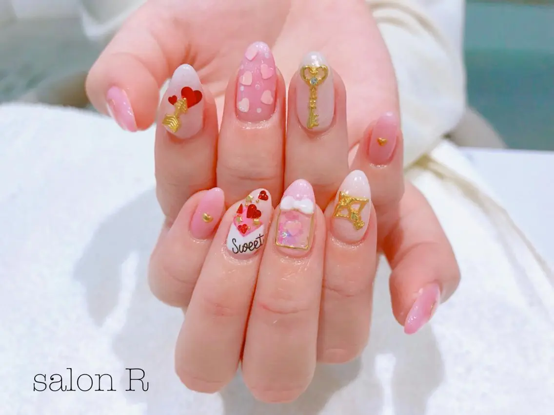 ネイル ハート NARUMI HYODOのネイルデザイン
