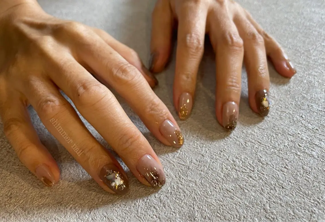 ネイル ハンドネイル Shimmer Nail⋆*✩のネイルデザイン