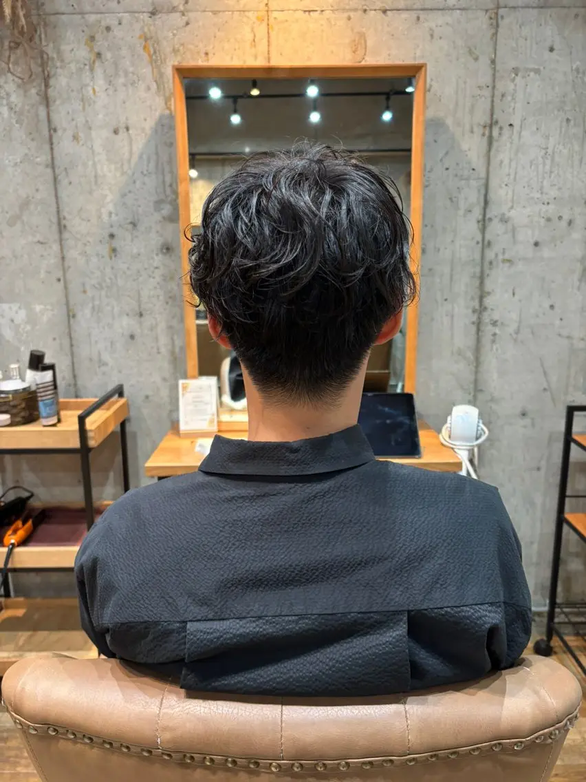メンズカット+パーマ+トリートメントの写真