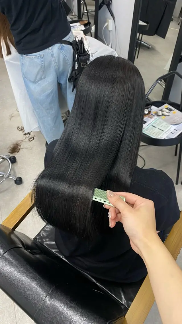 ロング 縮毛矯正 トリートメント 太田 すず香のヘアスタイル