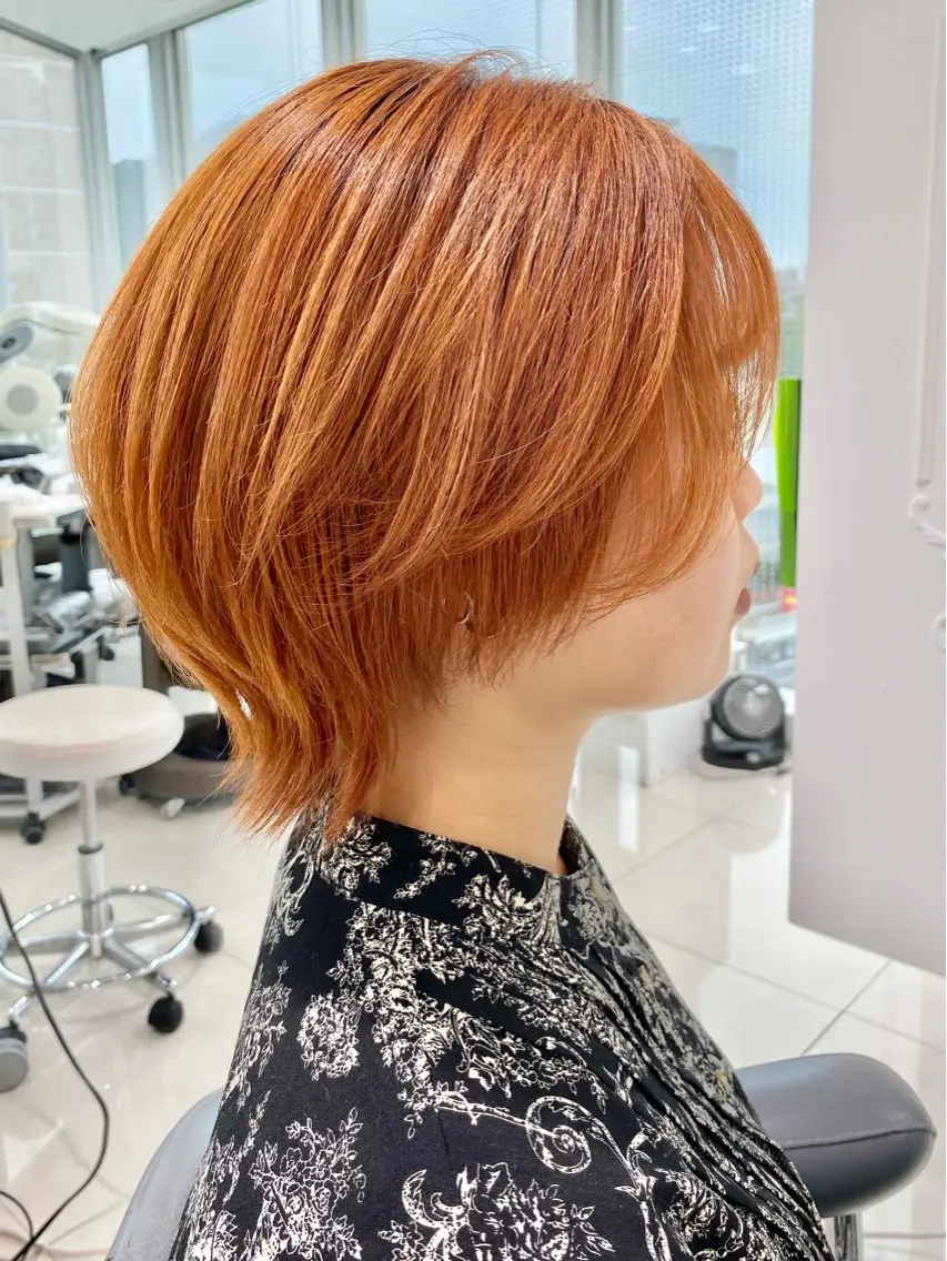 ショート ショートヘア 外ハネヘア 金子 芽威のヘアスタイル
