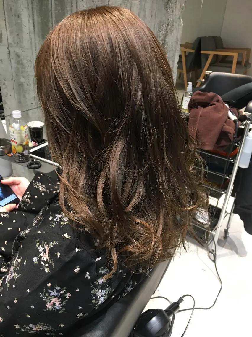 ✨フルコース☆カット+選べるブランドカラー +髪質改善デジタルパーマ+炭酸泉付きトリートメント✨の写真