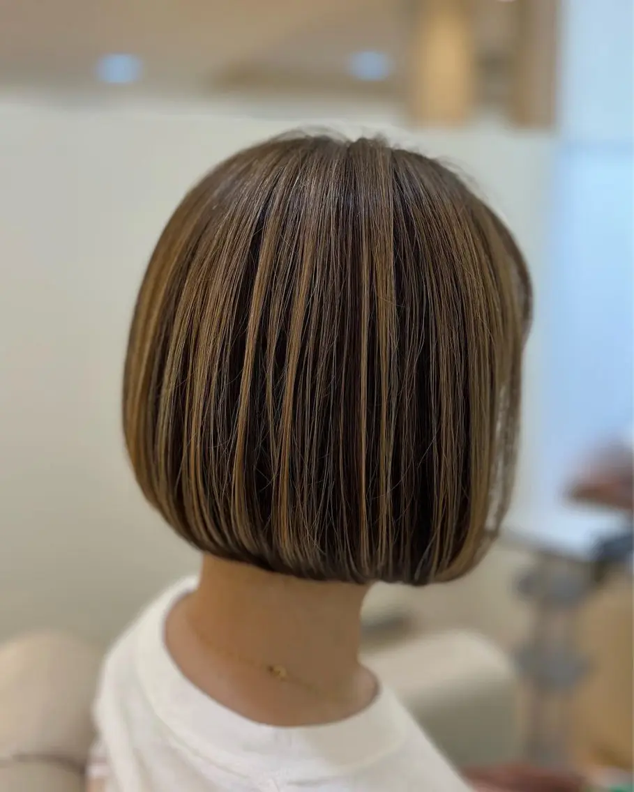セミロング ヘアカラー 山岡 徹也のヘアスタイル