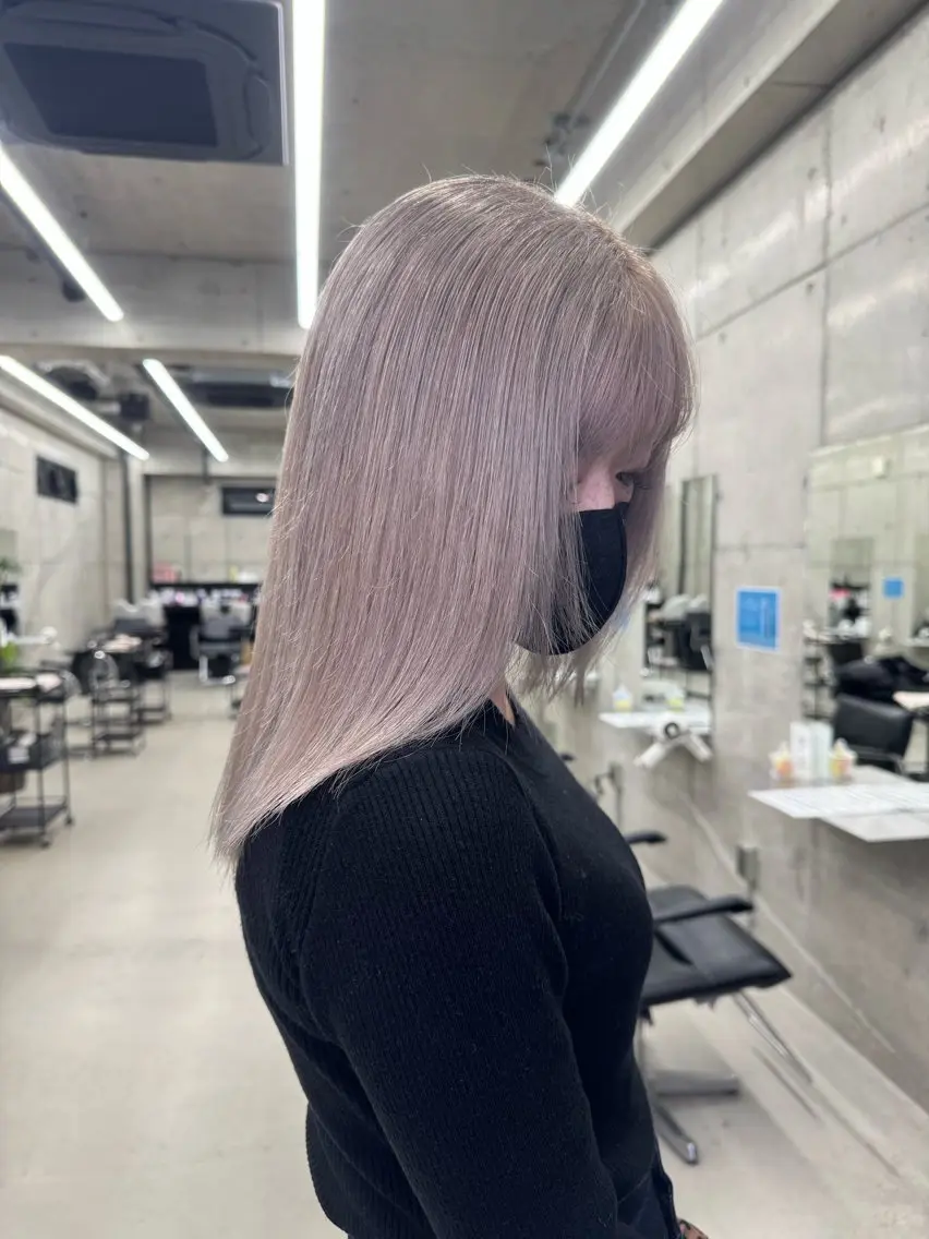 カラー ヘアカラー Asami/名古屋/ ハイトーン/デザインのヘアスタイル
