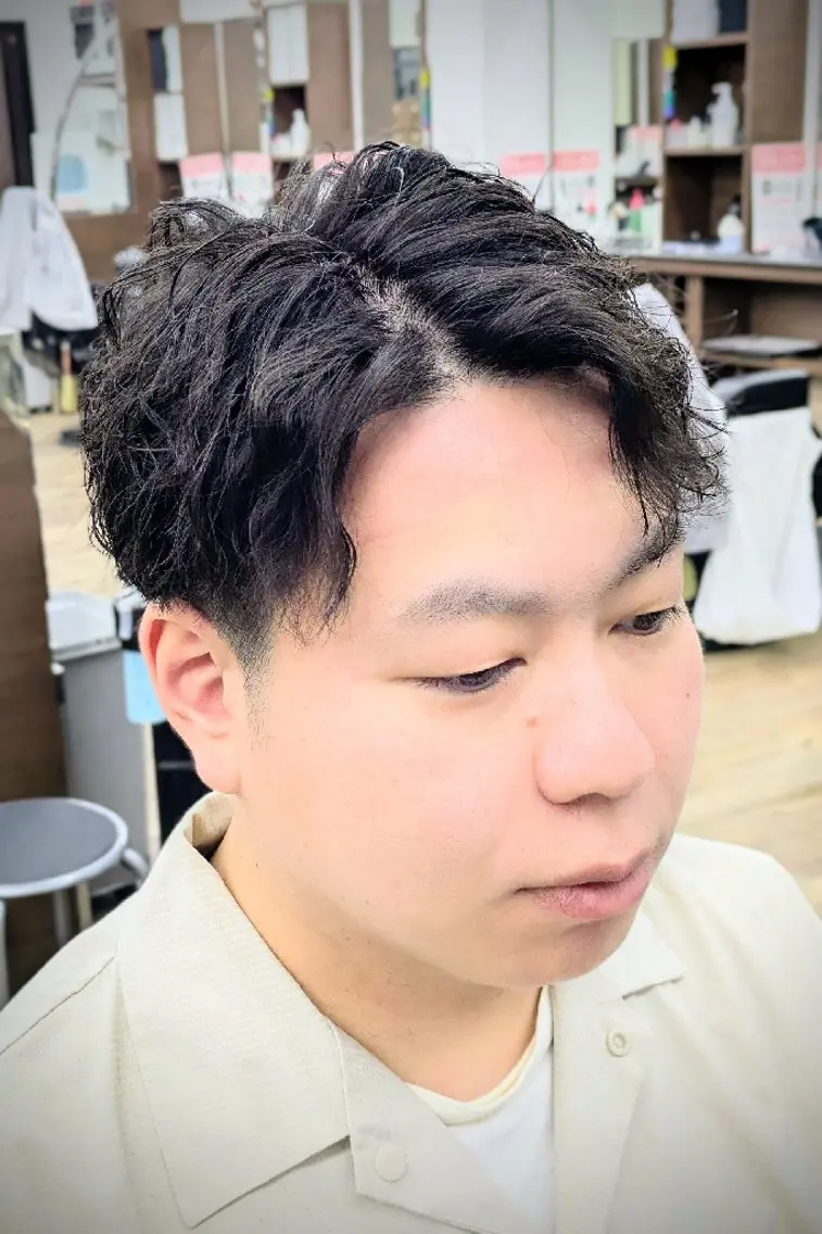 ショート パーマ 理容プラージュ燕三条 福井のヘアスタイル