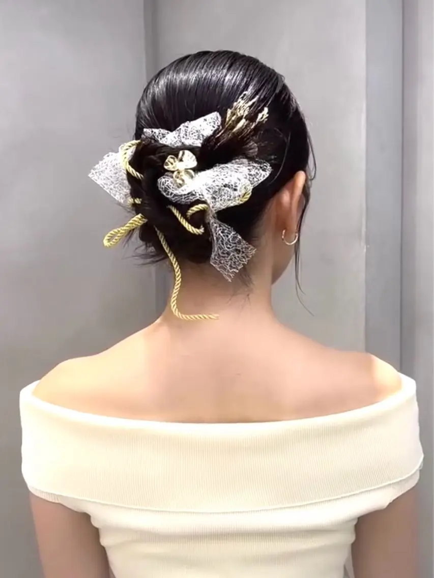 ヘアアレンジ ヘアセット 卒業式ヘアセット🎀 ヘアアレンジのヘアスタイル