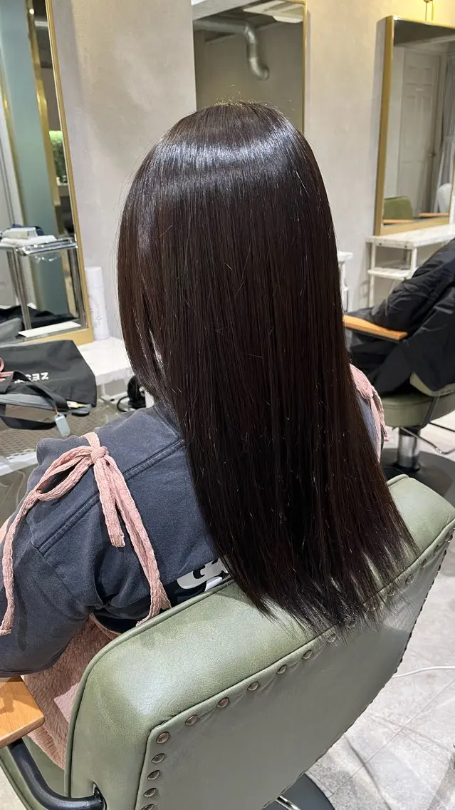 セミロング カラー ヘアカラー/髪質改善 /新宿/AiNAのヘアスタイル