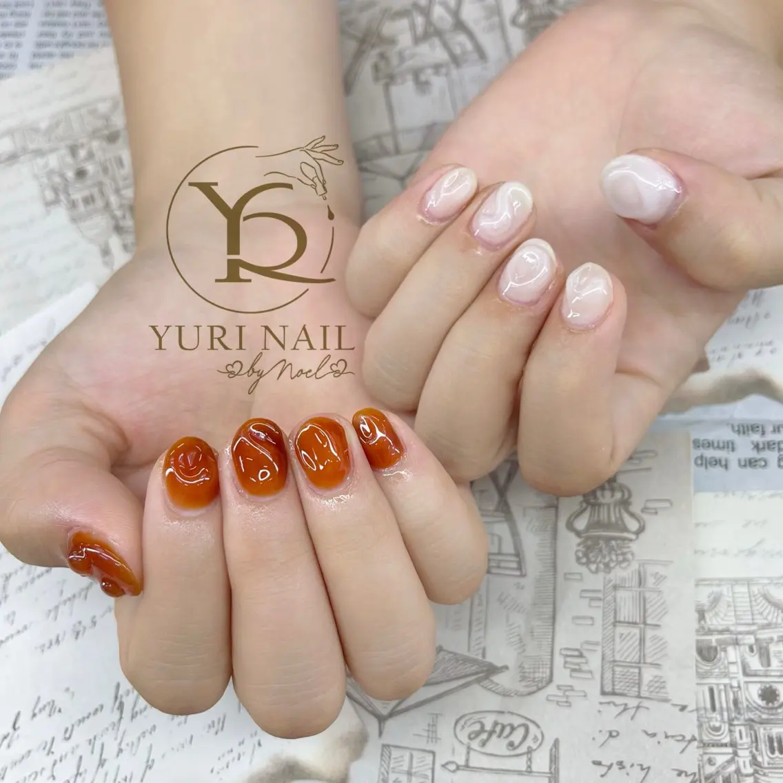 ネイル チークネイル フットネイル フレンチネイル グラデーション キラキラネイル ハンドネイル フットネイル ハンドケア YURI Nail Funabashiのネイルデザイン