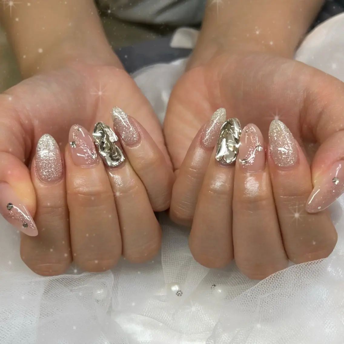 ネイル ピンク ハンドネイル BlueDaisy 栄本店のネイルデザイン