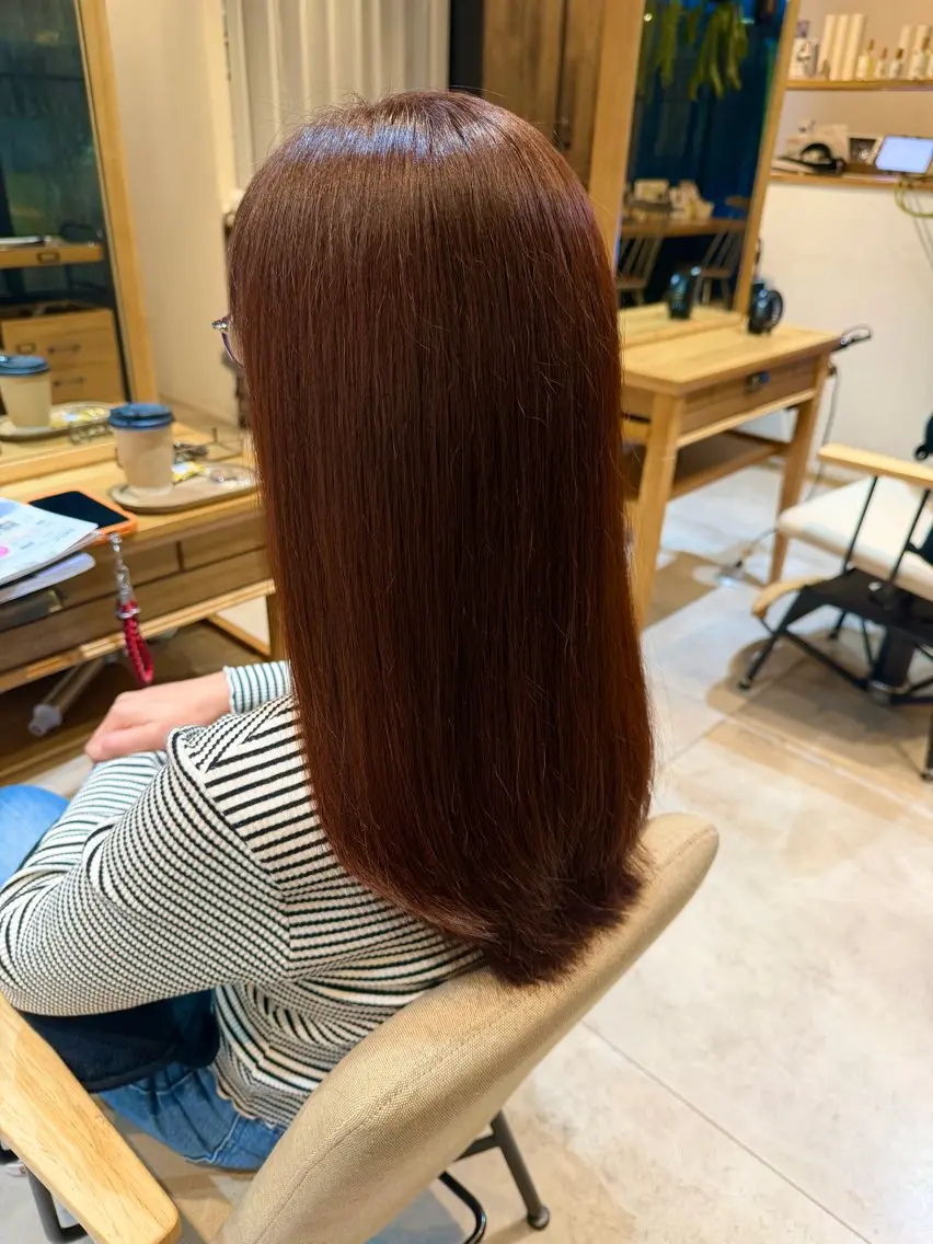 カラー ブラウンカラー ピンクカラー La Coeur AKIのヘアスタイル