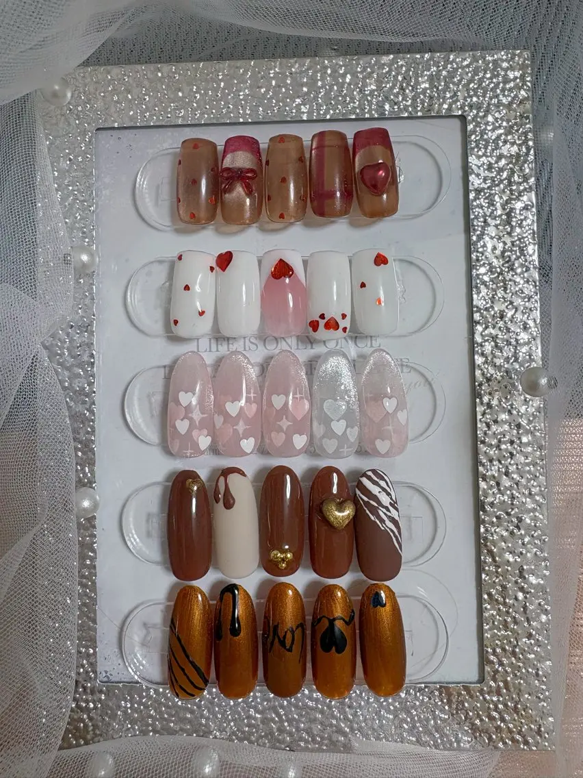 ネイル バレンタイン ハンドネイル NANA nail salonのネイルデザイン