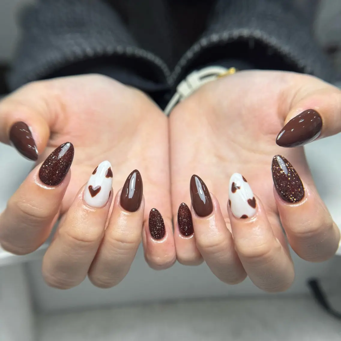 ネイル 長さ出し ジェルネイル オフィスネイル ワンカラーネイル パラジェル ハンドネイル KITTY nailsのネイルデザイン