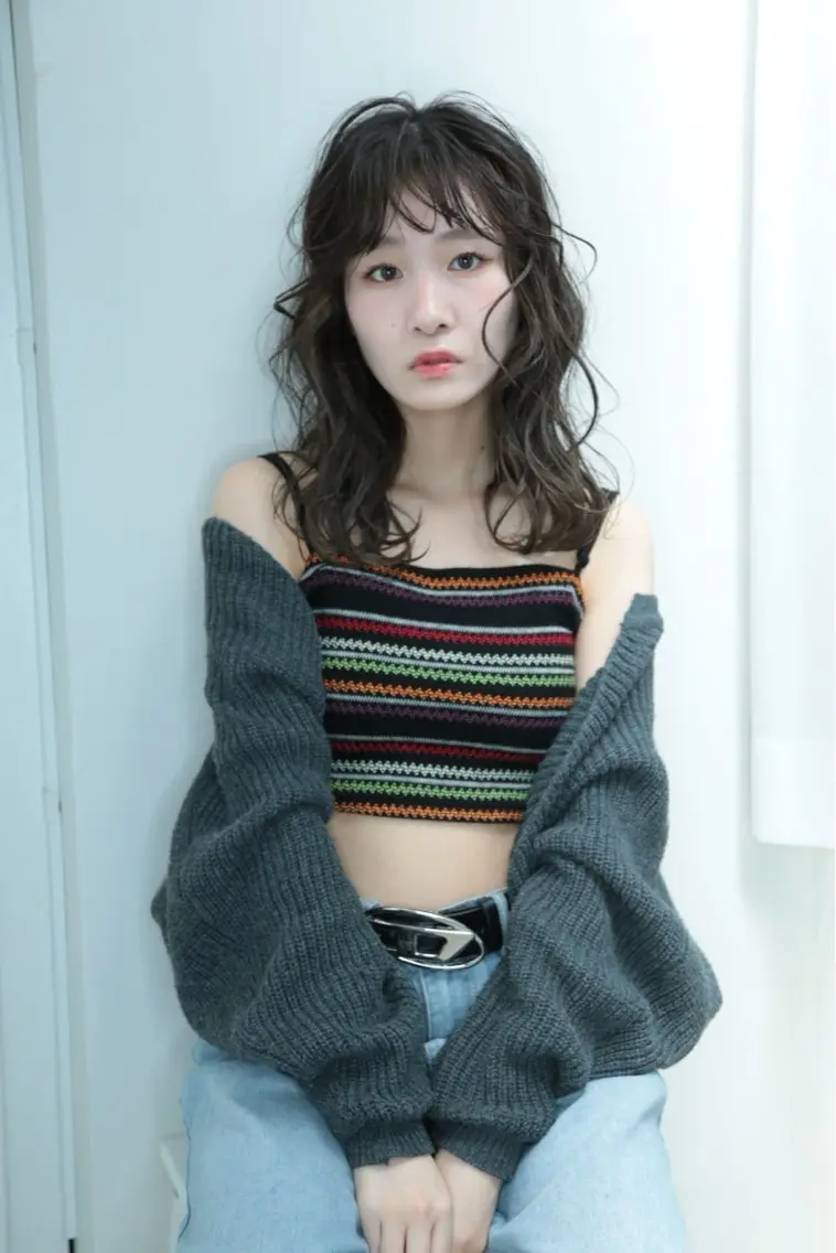 ロング カット ヘアカラー トリートメント 藤倉なつみ /玉造のヘアスタイル