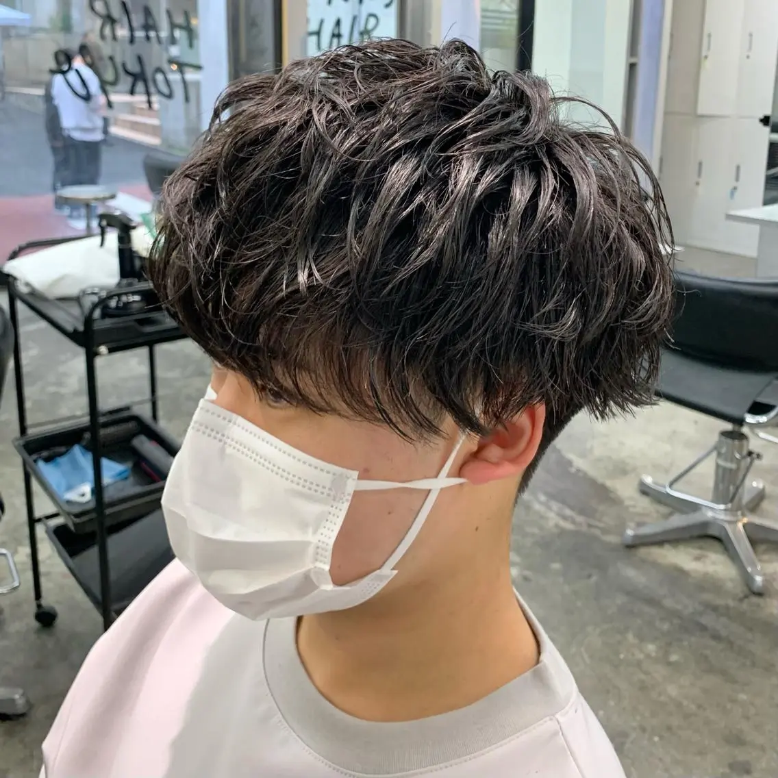 ショート パーマ メンズ カット パーマ メンズ特化美容師/ 藤戸 椋のヘアスタイル