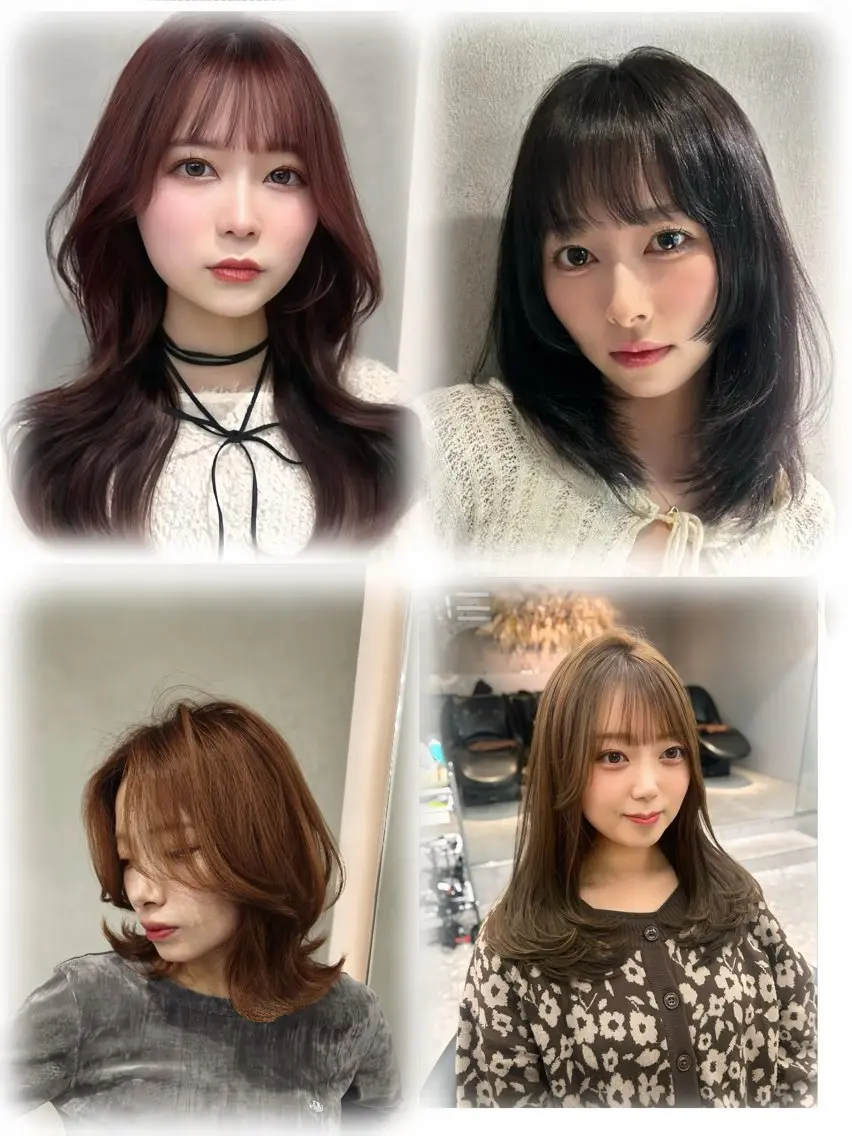 ミディアム 韓国風ヘア レイヤーカット ✨レイヤー/韓国 /✨ヘア山下　遥のヘアスタイル