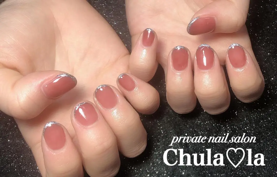 ネイル ラメ(グリッター) ハンドネイル Chula♡la 豊見城市高安のネイルデザイン